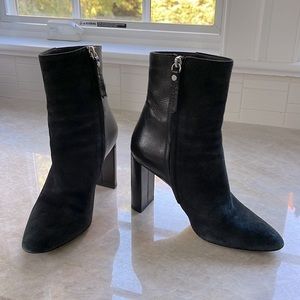 M. Gemi Lustrare leather & suede booties
